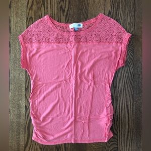 Coral Maternity T-Shirt